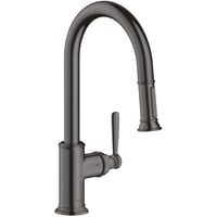 Hansgrohe Axor Montreux Einhebel-Küchenmischer 180 mit Ausziehbrause Brushed Black Chrome (16581340)