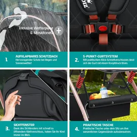 Kidiz Kinderwagen Schwarz