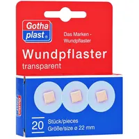 Gothaplast Wundpflaster 2,2 cm transparent 20 St.
