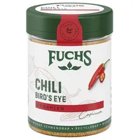 Fuchs Gewürze - Chili Bird's Eye gemahlen - für scharfe asiatische Speisen, Wokgerichte oder Sambals - natürliche Zutaten - 50 g in wiederverwendbarer, recyclebarer Dose