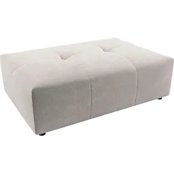 Polsterhocker 3C CANDY "Yoshy", grau (hellgrau), B:120cm H:41cm T:83cm, 100% Polyester, Hocker, Passend zur Serie Yoshy