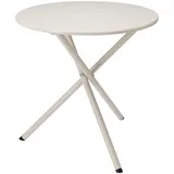 Mojawo Beistelltisch Ø 48 x 48 cm Weiß/Rot