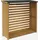 sweeek Kaminholzregal Holz 120 x 45 x 120 cm Beige