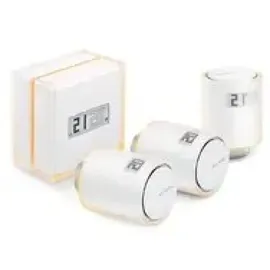 Netatmo Intelligenter Thermostat mit 3 Thermostatköpfen Heizkörperthermostat