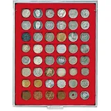 Münzbox STANDARD mit 48 quadratischen Fächern für Münzen/Münzkapseln bis Ø28 mm