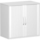 geramöbel Flex Rollladenschrank lichtgrau, silber 1 Fachboden 80,0 x 42,5 x 79,8 cm