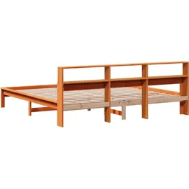 vidaXL Massivholzbett 180 x 200 cm Braun