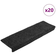 vidaXL Stufenmatten Selbstklebend 20 Stk. Grau 65x21x4 cm