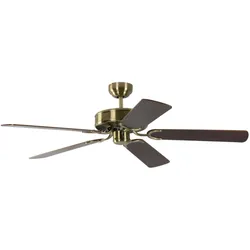 Pepeo Deckenventilator Potkuri Messing antik / Mahagoni 132