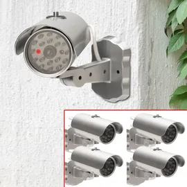 casativo-tech Überwachungskamera Attrappe Rot