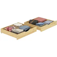 Erst-Holz Bettkasten für Betten - 2-teilig - Kiefer Natur - 90.10-S2