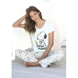 Peanuts Pyjama Grau/Mint 32/34
