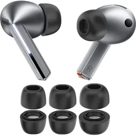 Tech Protect Ohrstöpsel für Kopfhörer für Galaxy Buds 3 Pro Tech-Protect Ear Tips 3er-Pack, Dunkelgrau