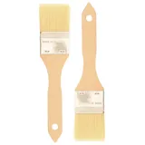 teemando® 2 X Haushaltspinsel, flach, 22,5 cm, 2 Zoll breiter Backpinsel mit Naturborsten