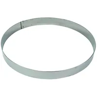 Gobel 865092 Tortenring mit Schaumstoff Edelstahl, Silber