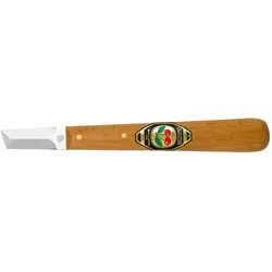 Kirschen Kerbschnitzmesser, gerade Klinge, dreischneidig