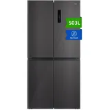 CHiQ CCD503NEIBE Kühl-Gefrierkombination (503 l, 1775 mm hoch, Schwarz/Mehrfarbig)