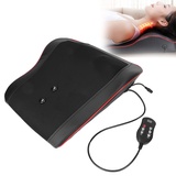 Beheizte Massagematte, 3 Gang Nacken Taillen Massagekissen Elektrische Nacken Schulter Massage Hot Compress Vibrationskissen(EU)