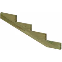 Plus Außentreppe Kiefer 4 Stufen 180 cm breit Schritttiefe