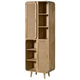 MASSIVMOEBEL24.DE Schrank Mango 70x40x200 natur lackiert VALENCIA 115