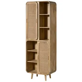 MASSIVMOEBEL24.DE Schrank Mango 70x40x200 natur lackiert VALENCIA 115