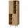 MASSIVMOEBEL24.DE Schrank Mango 70x40x200 natur lackiert VALENCIA 115