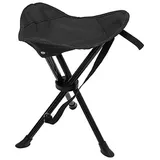 Mojawo 3-Bein Hocker Campinghocker -MAS1000-Schwarz