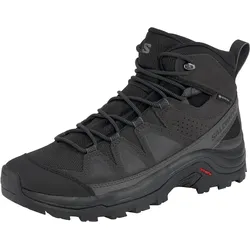 Wanderschuh SALOMON "QUEST ROVE Gore-Tex", Gr. 45, schwarz, Leder, Textil, sportlich, Schuhe, Wasserdicht