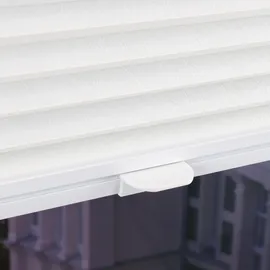 LIEDECO Klemmfix Plissee verspannt 80 x 150 cm weiß