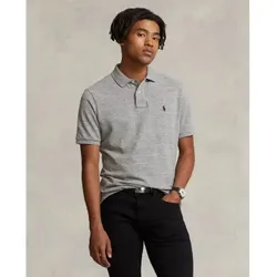 Polo Ralph Lauren für Herren. 710548797011 Slim Fit Polohemd grau Polohemd (M), Lässig, Baumwolle, Kurzarm
