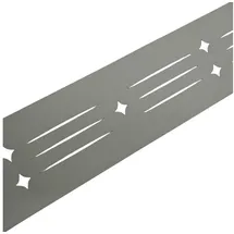 zaun|zu® Sichtschutzstreifen Dekor Starline 255 x 15 cm grau PVC 2 St.
