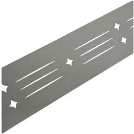 zaun|zu® Sichtschutzstreifen Dekor Starline 255 x 15 cm grau PVC 2 St.