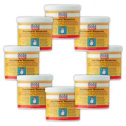 8x 650ml LIQUI MOLY 3334 Handschutz Unsichtbarer Handschutz Werkstatt Anti Fett