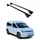 Omtec OMAC Dachträger Querträger für VW Caddy IV 2020-2026 – Abschließbar – Max. 75 kg – 2 Stangen Schwarz
