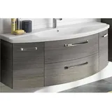 Pelipal Waschbeckenunterschrank 140 cm Serie 4010 Graphit Struktur quer