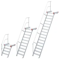 Euroline 511 Podesttreppe 60° 600 cm Stahl Gitterrost