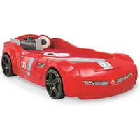 Cilek TURBO MAX Autobett Kinderbett Rennfahrerbett 90x195cm Rot - Rot