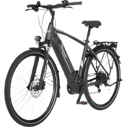 FISCHER VIATOR 5.0 Trekkingrad (Laufradgröße: 28 Zoll, Herren-Rad, 504 Wh, Schiefergrau matt)