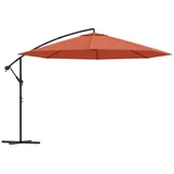 vidaXL Ampelschirm Ø 350 cm terracotta-rot