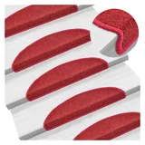 vidaXL Stufenmatte 56 x 17 cm Rot