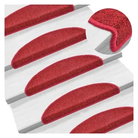 vidaXL Stufenmatte 56 x 17 cm Rot