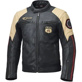 Held Baker 2 Lederjacke Blau/Beige/Dunkelrot 64