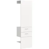 xonox.home Garderobenpaneel Vaga 52 x 190 x 36 cm Weiß