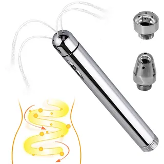 Einlauf Dusche Winkel Zauberstab,Duschduschset mit 3 Aluminium-Duschdüsen,Analdusche Einlauf Dusche Winkel Zauberstab,Irrigator Analdusche,Einlauf Set Zur Darmreinigung für Männer und Frauen