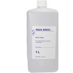 Aqua Bidest Laborwasser bidestilliertes Wasser verschiedene Größen