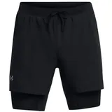 Under Armour Launch 5 Inch 2-in-1 Shorts Herren - Schwarz, Größe S