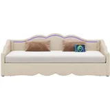 stilvora Polsterbett 90 x 200 cm Beige