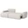 kaiser möbel Ecksofa mit Schlaffunktion und Bettkasten Ivo L aus Chenille-Stoff Artico, Ecksofa mit Schlaffunktion, integrierter Stauraum,mit Schlaffunktion,pflegeleichter Chenille-Stoff beige