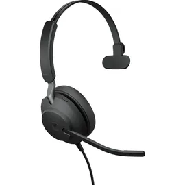 JABRA Evolve2 40 SE UC Mono USB Headset schwarz USB-C mit Verlängerungskabel