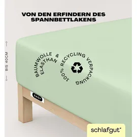 schlafgut Easy Jersey Elasthan Boxspring 140 x 200 - 160 x 220 cm green light